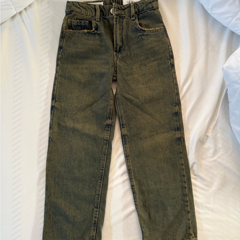 NWT Zara Acid Wash Wide Fit Denim